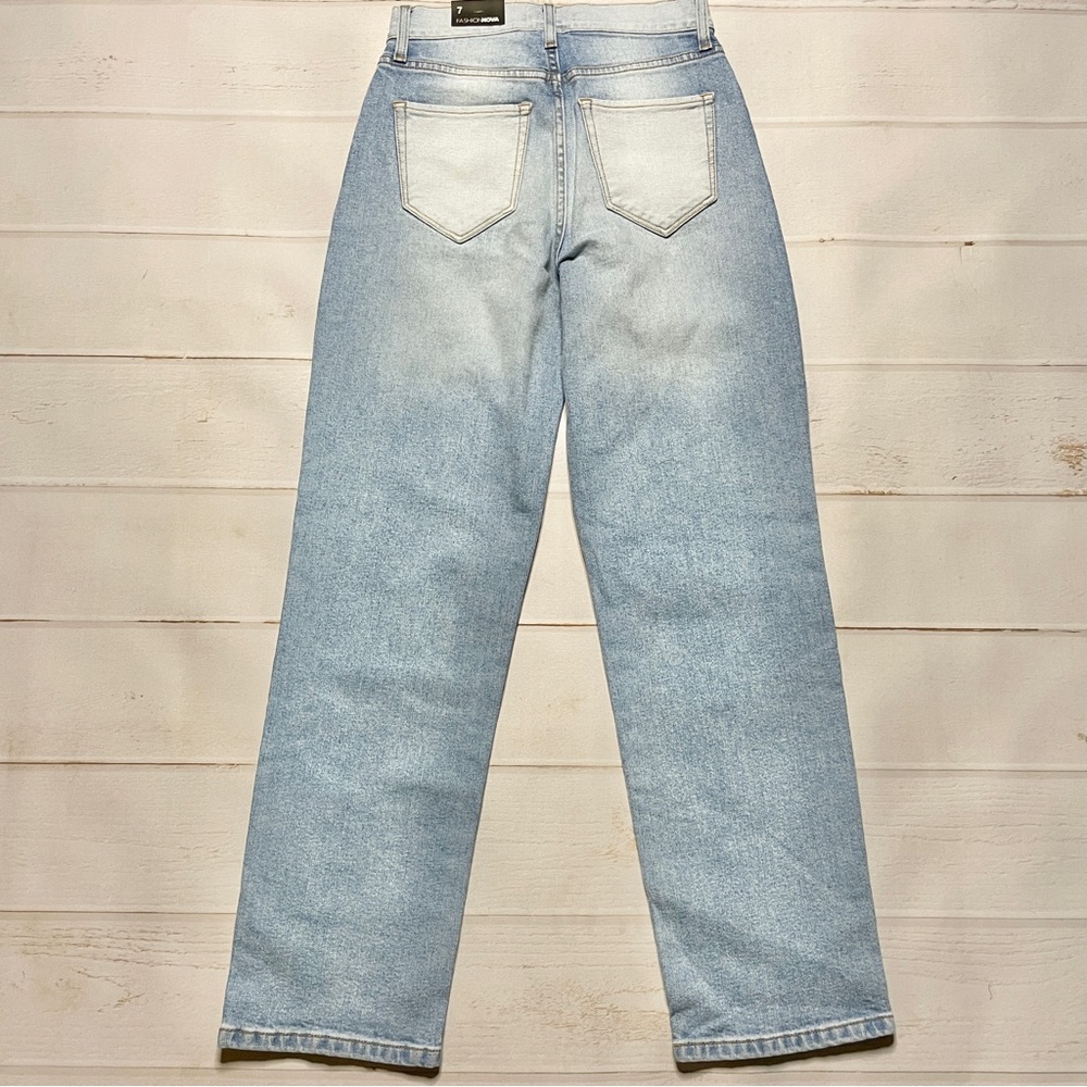 NWT - Fashion Nova - Women’s Two Toned Mom Jeans * - Picture 6 of 11